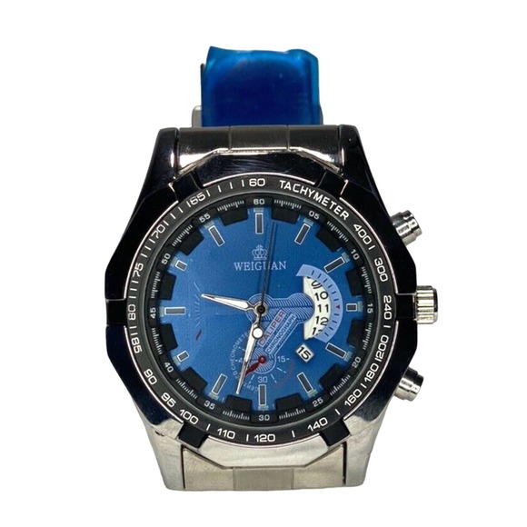 Mens Watch Water Resistant Business Casual Work Wrist Stainless Time Piece - Picture 2 of 9